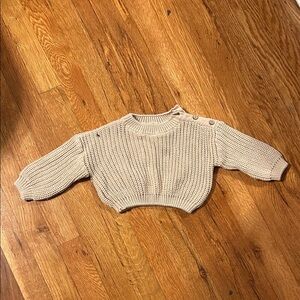 Janie and Jack Cream Knit Sweater